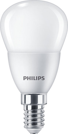 LED kulová žárovka E14 P45 4.9W = 40W 470lm 4000K Neutrální bila PHILIPS