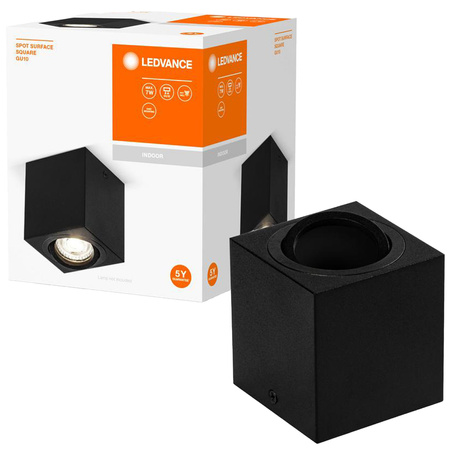 Spot Reflector Stropní svítidlo Square GU10 Black Spot Surface Ledvance