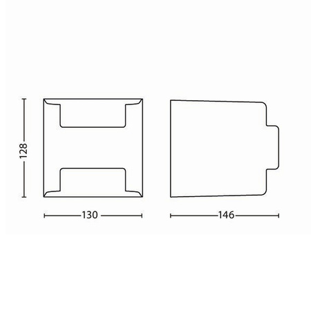 Zahradní lampa LED nástěnná lampa GRASS IR myGarden 4.5W 2700K IP44 Horní-spodní antracit PHILIPS