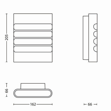 Zahradní lampa LED nástěnná lampa RACCOON myGarden 3W 2700K IP44 Silver PHILIPS