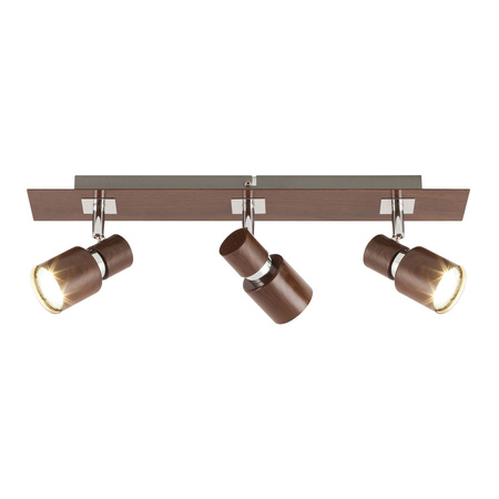 Halogenové bodové reflektorové stropní svítidlo 3x GU10 Brown Classic Merkur 6007 Rabalux