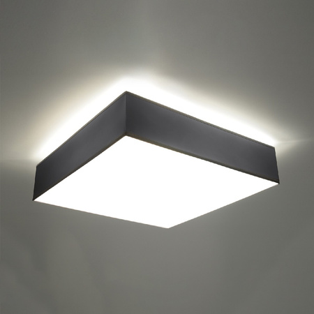 LED stropní svítidlo Plafond HORUS 4xE27 Čtvercové svítidlo 55cm šedé SOLLUX