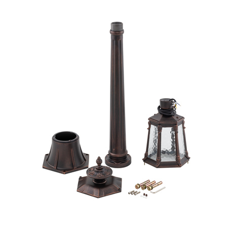 Venkovní zahradní lampa AMUR I 4694 E27 IP44 měděný sloup Nowodvorski