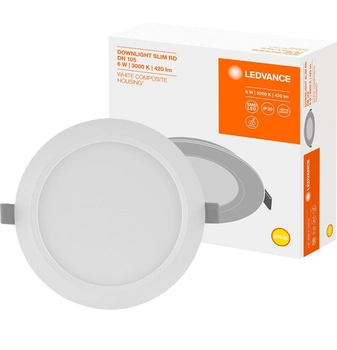Zapuštěný LED panel 6W 3000K DOWNLIGHT Slim DN105 LEDVANCE kulatý