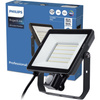 Reflektor LED 50W 4750lm 4000K IP65 černý s pohybovým a soumrakovým senzorem ProjectLine Floodlight PHILIPS