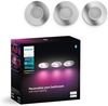 LED Xamento 3x 4,2W IP44 CCT RGB Round PHILIPS HUE Bluetooth zapuštěné koupelnové svítidlo