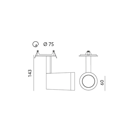 Stropní svítidlo Rail Reflector Adjustable GU10 White Nuuk Kobi