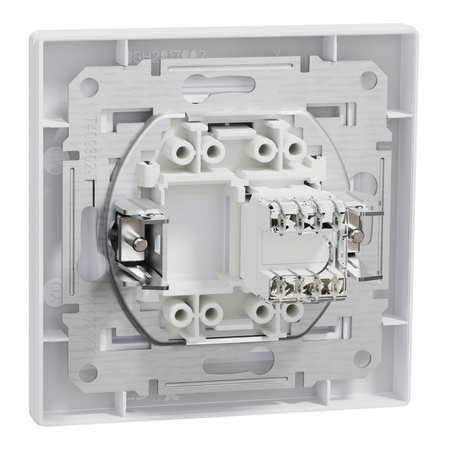 Počítačová zásuvka RJ45 kategorie 5e UTP s rámem Bílá SCHNEIDER ASFORA