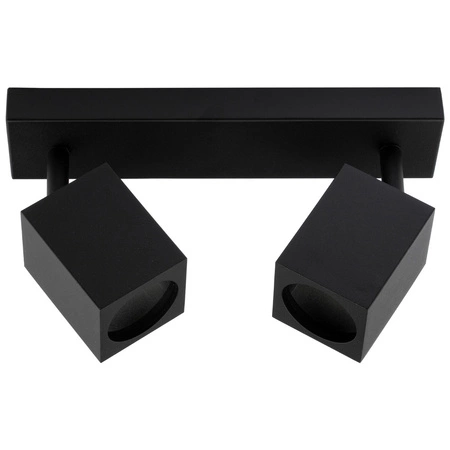 Stropní reflektorové nástěnné svítidlo 2xGU10 QUANTUS Black