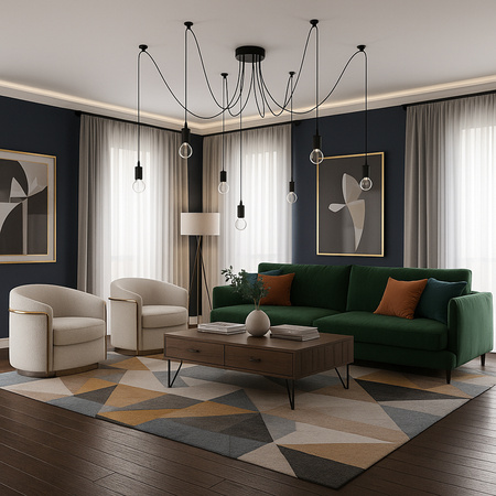 6x E27 Závěsná stropní lampa, Pavouk ARANE LUMILED