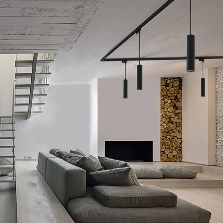 PROFIL EYE LED GU10 Černá kolejnicová lampa pro jednofázové kolejnice 9338 Nowodvorski