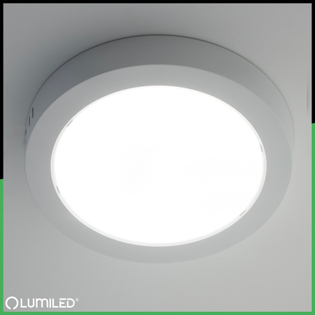Stropní svítidlo LED pro povrchovou montáž 18W Round 4000K GLOW White LUMILED