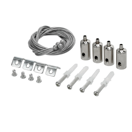 Montážní sada kabelů pro zavěšení LED panelů Steel Kobi