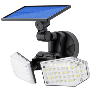 Solární Relektor Lampa 78x LED 15W 450lm Senzor studeného pohybu IP65