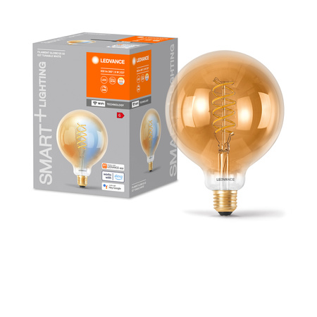 LED žárovka E27 8W = 50W 600lm CCT Stmívatelná SMART+ WiFi Filament Globe Ledvance
