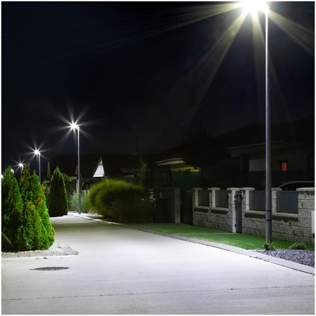 Pouliční svítidlo LED Industrial Road Luminaire 100W 9800lm 4000K Neutral IP65 IK08 Grey Vespa Kobi