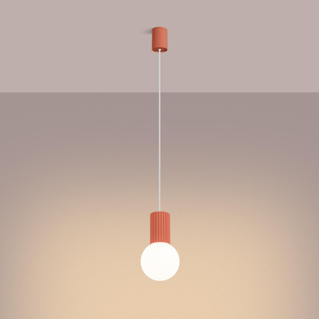 Závěsná lampa Závěsná lampa G9 kulatá oranžová moderní matná Halo Sollux