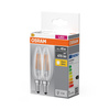 2x LED žárovka B35 Candle E14 4W = 40W 470lm 2700K Warm 300° BASE Osram