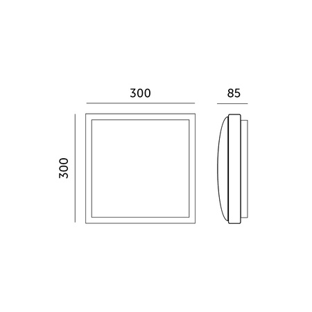 Plafond LED stropní svítidlo SAMIRA S 2x30W 30cm IP20 Chrome KOBI