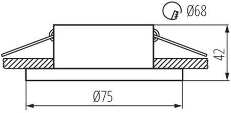 LED GU5.3 GU10 Kruhové černé zlaté Simen Kanlux Bodové halogenové svítidlo pro zápustnou montáž