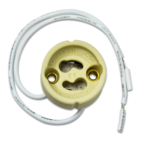 Keramická zásuvka GOLDLUX (Polux) GU10 s kabelem 2*0.5MM