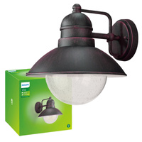 Zahradní lampa LED Elevation Nástěnná lampa DAMASCUS lucerna myGarden E27 IP44 pro Down Brown PHILIPS