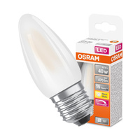 LED žárovka E27 B35 4.8W = 40W 470lm 2700K Teplá bílá 300° vlákno OSRAM SUPERSTAR Stmívatelné