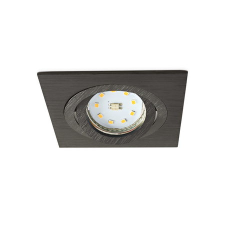 Zápustná montáž GU10 Halogenové zapuštěné bodové pletivo Black Square Kobi