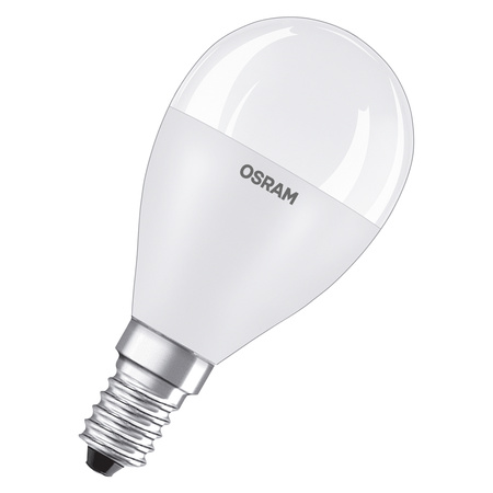LED antibakteriální žárovka P47 kapka E14 7W = 60W 806lm 4000K neutrální bílá 180° Antibacterial Classic Osram
