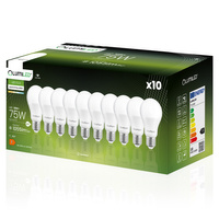 10x Žárovka LED E27, A60 10W = 75W 1055lm 4000K Neutrální bílá 260° LUMILED
