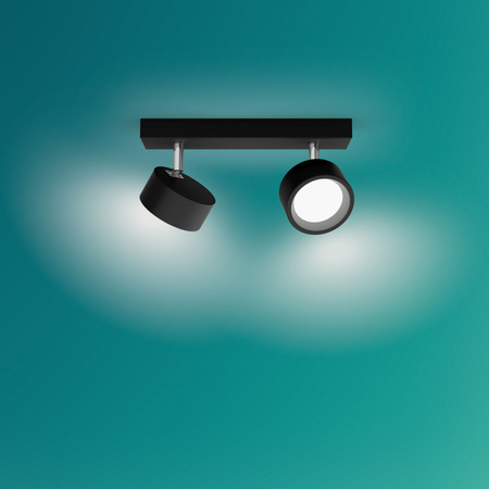 LED reflektorová stropní lampa 11W 1100lm 2700K Black Brother Philips