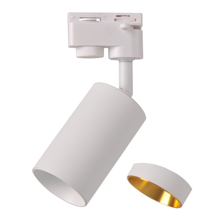 Drážkové světlo GU10 White + Gold pro přípojnici Maribel POLUX