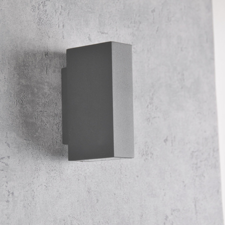 LED nástěnná elevace grafitová horní/spodní část 2x2.5W 4000K neutrální bílá ORLEAN GOLDLUX (Polux)