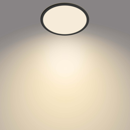 LED stropní svítidlo SUPERSLIM 15W 2700K 25cm IP44 stmívatelné černé PHILIPS
