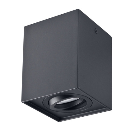 Stropní přisazené svítidlo Hadar Q1 1xGU10. pojízdné. hranaté. černé