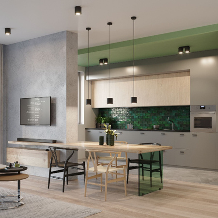 ORBIS GU10 Závěsné stropní svítidlo LED černé SOLLUX