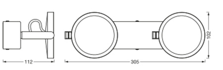 Nástěnné stropní svítidlo LED do koupelny 14W 460lm CCT 30cm IP44 Stmívatelné stříbrné SMART+ WiFi Sun@Home Ledvance