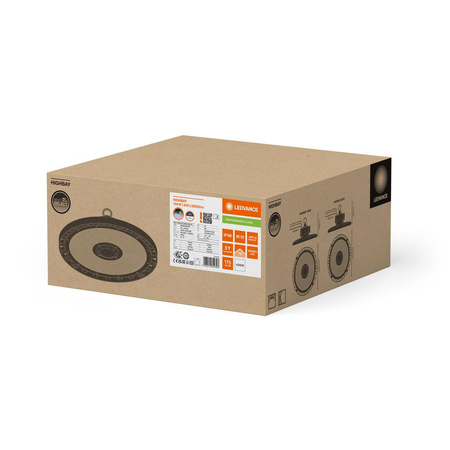 LED průmyslové svítidlo 150W 26250lm 4000K neutrální stmívatelné černé IP66 IK10 High Bay Gen 5 Ledvance