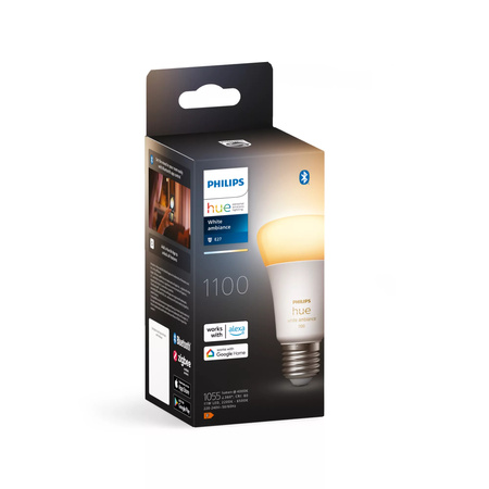 LED žárovka E27 A60 8W CCT PHILIPS HUE White & Ambiance Bluetooth Zigbee