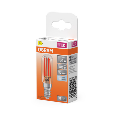 LED žárovka T25 Tubular E14 4,9W = 55W 730lm 4000K Neutral 300° SPECIAL Osram