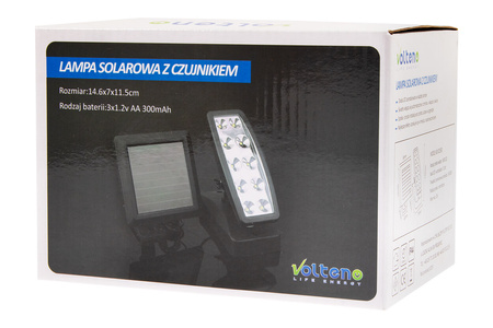 Solární Reflektor 2W LED s pohybovým senzorem VOLTENO