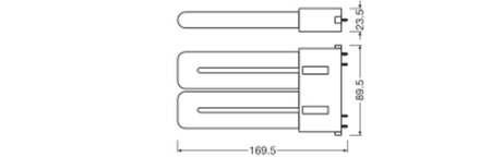 LED žárovka DULUX 2G10 12W = 24W 1500lm 4000K neutrální bílá FILAMENT LEDVANCE