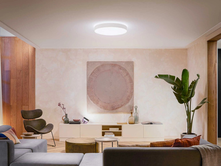 LED Plafond Enrave White 48W 55cm CCT PHILIPS HUE Bluetooth stropní svítidlo + stmívač