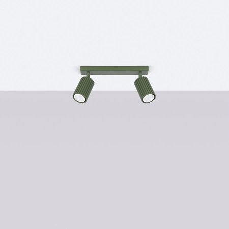 Bodové reflektorové stropní svítidlo Tuba 2x GU10 Olive Carbon Deep Space SL.1618 Sollux