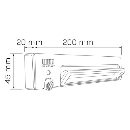 LED svítidlo na nábytek pod skříňku se senzorem pohybu 110 lm pohyblivé samolepicí baterie bílé GOLDLUX (Polux)