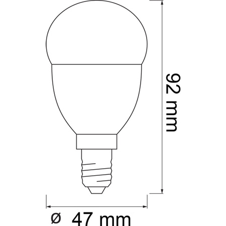 LED žárovka E14 P45 4.9W 470lm 2700K Teplá bílá LEDVANCE SMART+ ZigBee Dimmable