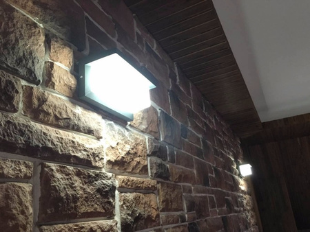 Zahradní lampa LED nástěnná lampa 12W architektonické svítidlo obdélník Lagos černá se senzorem pohybu