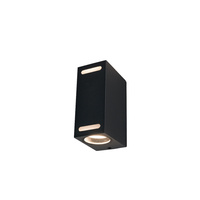 Zahradní lampa Nástěnná lampa ASSOS II 9124 2xGU10 IP54 Black Nowodvorski