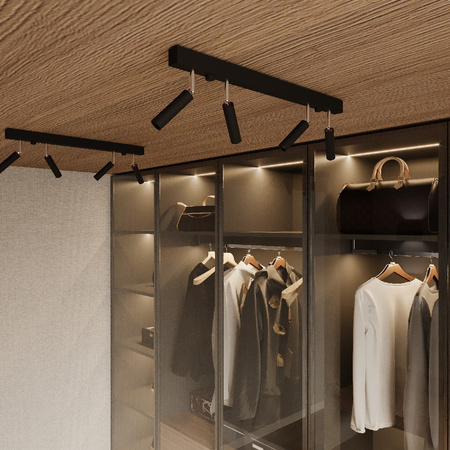 EYETECH stropní svítidlo 2xG9 Reflektor Halogenové svítidlo Pohyblivé 25cm Černá SOLLUX