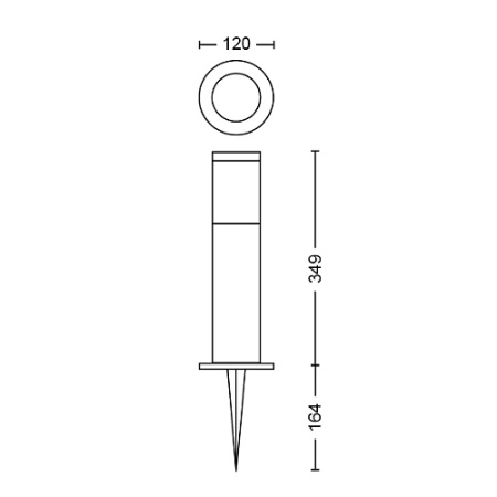 Základní sada PEDESTAL GardenLink svítidel 3x6W 12V 2700K IP44 Antracit PHILIPS
